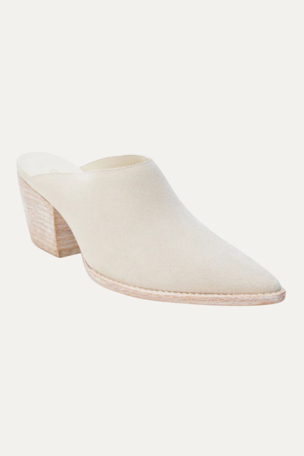 CAMMY POINTED TOE MULE IN ECRU – Jennifer's Fort Myers